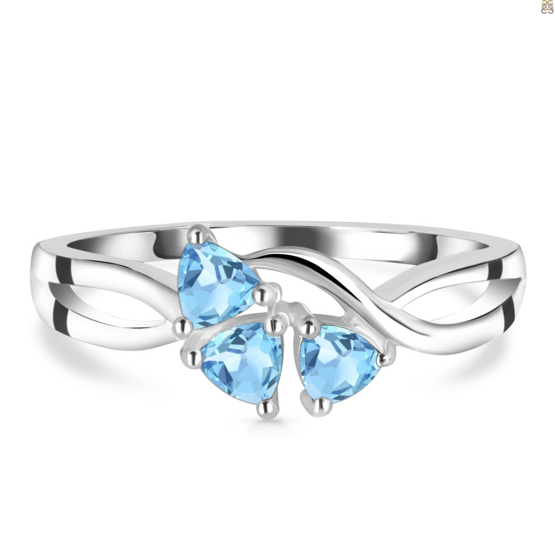 Blue Topaz Ring BTZ-RDR-2596.