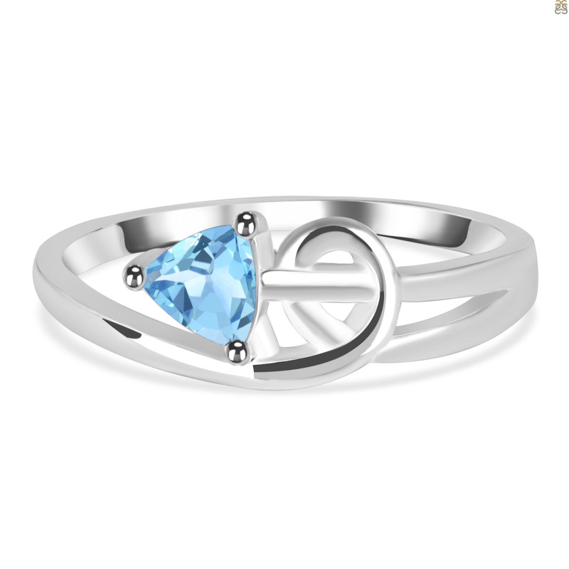 Blue Topaz Ring BTZ-RDR-2628.