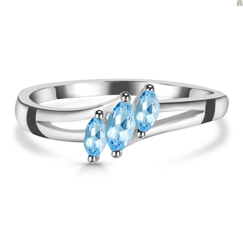 Blue Topaz Ring BTZ-RDR-2630.