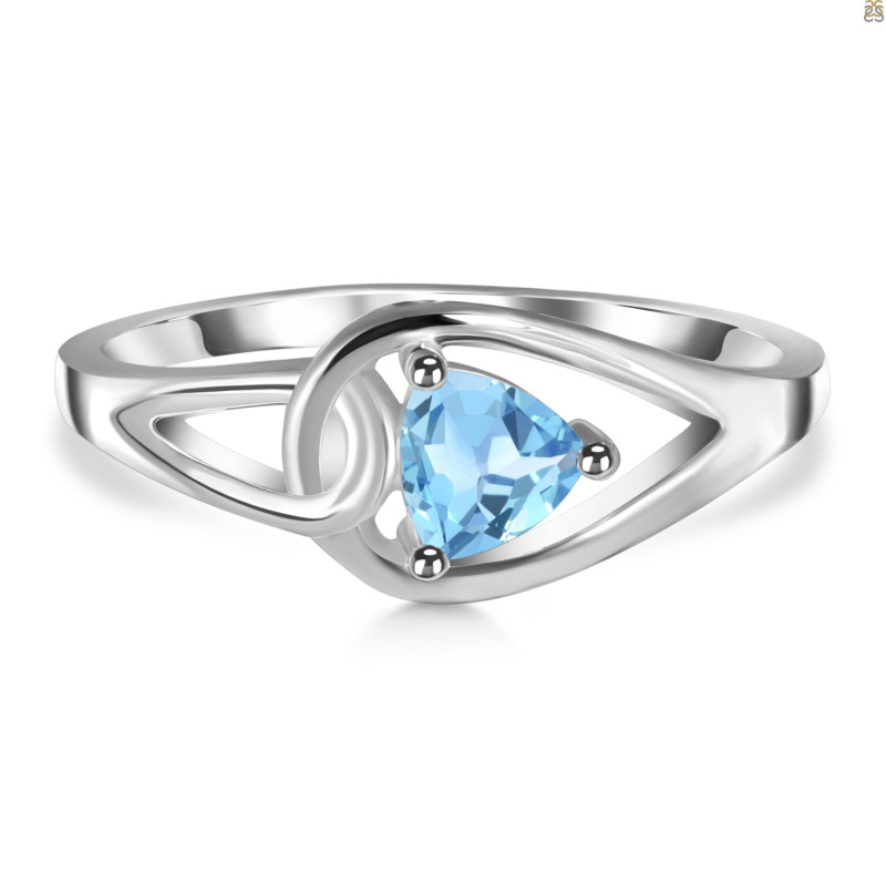 Blue Topaz Ring BTZ-RDR-2676.