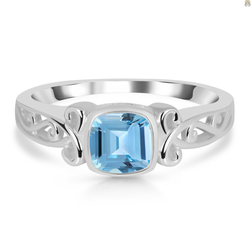 Blue Topaz Ring BTZ-RDR-2840.