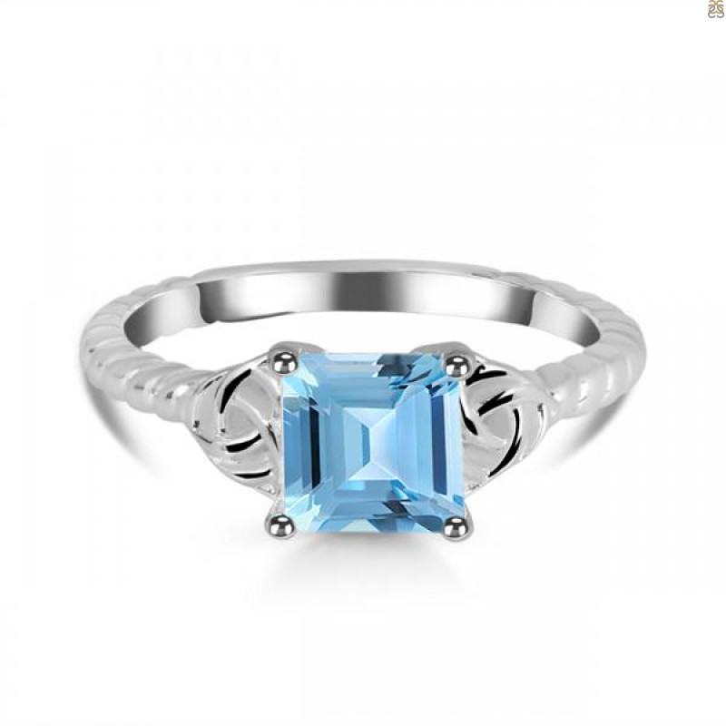 Blue Topaz Ring BTZ-RDR-2844.