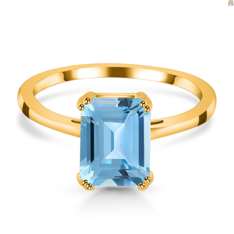 Blue Topaz Ring BTZ-RDR-3147.
