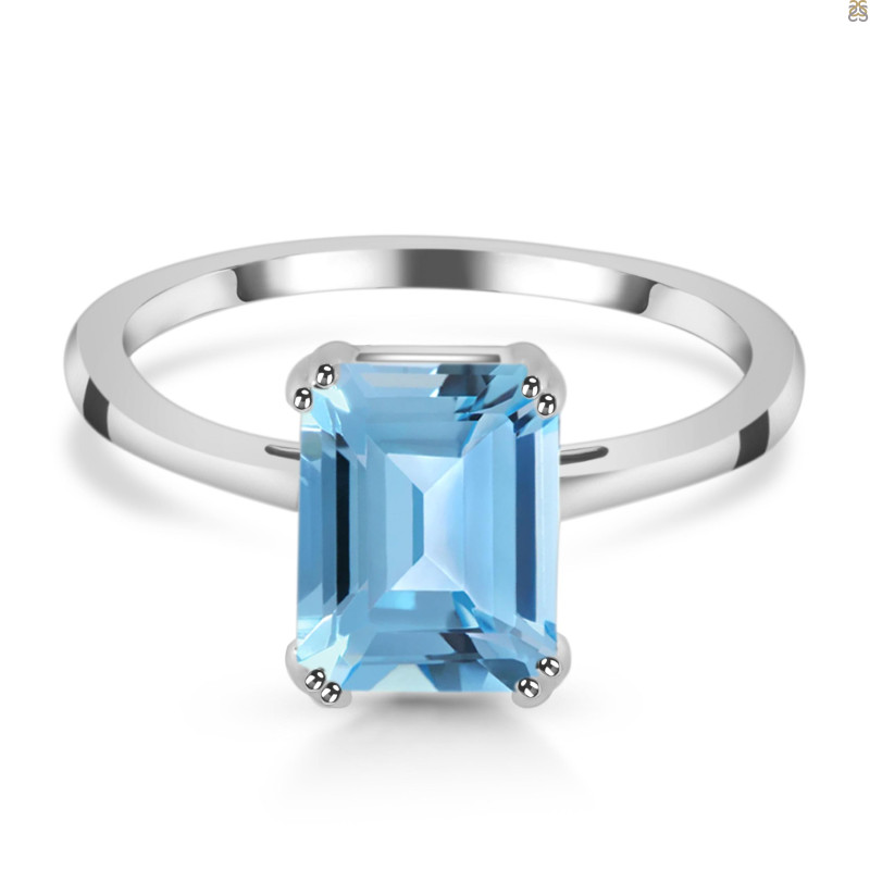 Blue Topaz Ring BTZ-RDR-3147.