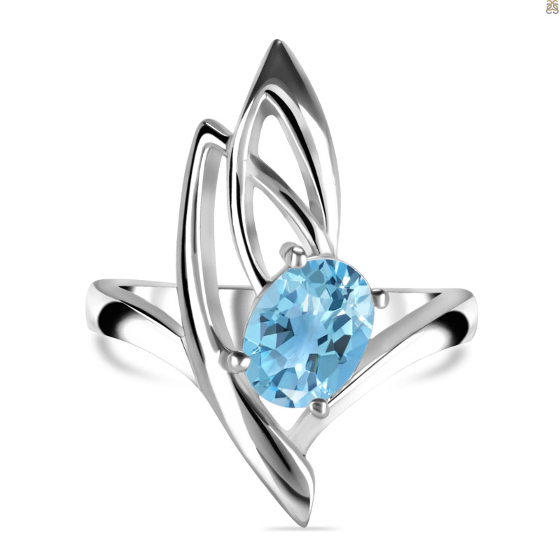 Blue Topaz Ring BTZ-RDR-33.