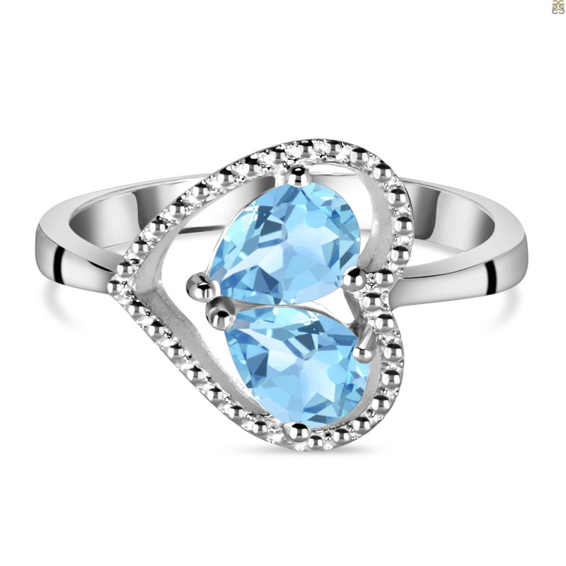 Blue Topaz Ring BTZ-RDR-35.