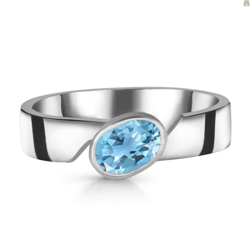 Blue Topaz Ring BTZ-RDR-350.