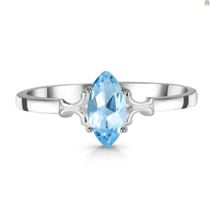 Blue Topaz Ring BTZ-RDR-354.