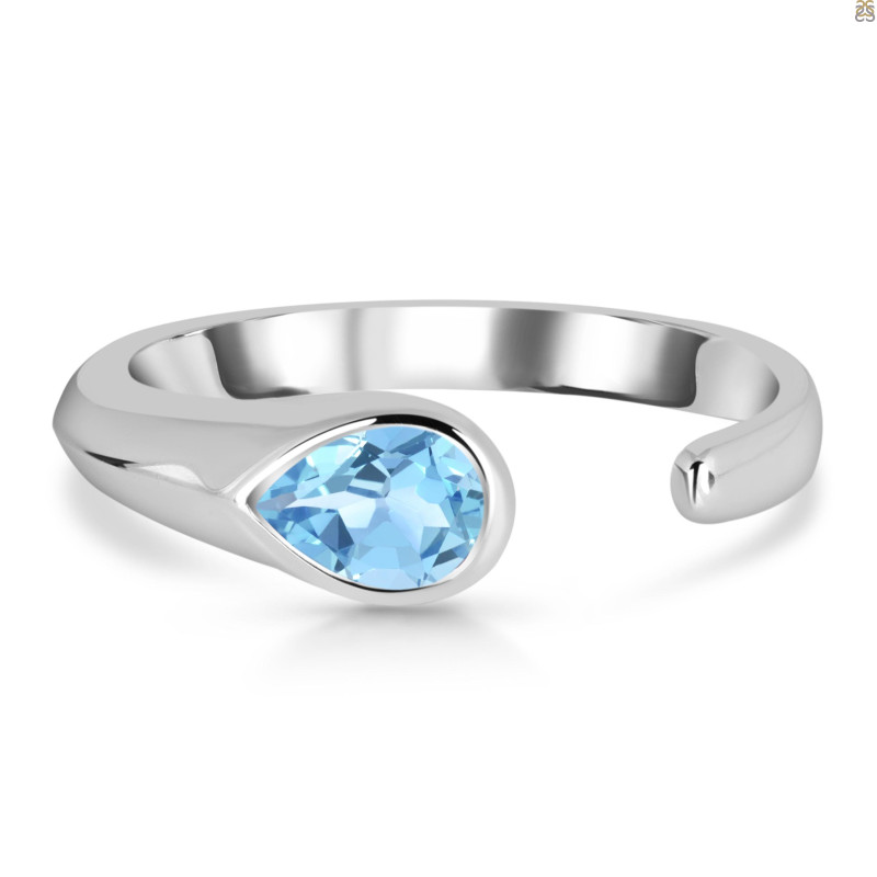 Blue Topaz Ring BTZ-RDR-371.