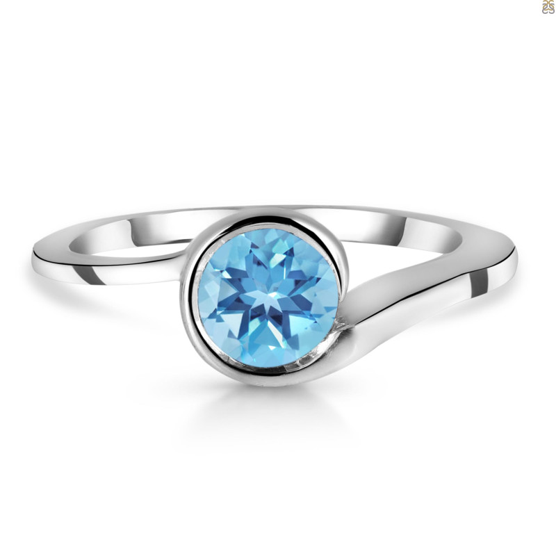 Blue Topaz Ring BTZ-RDR-380.