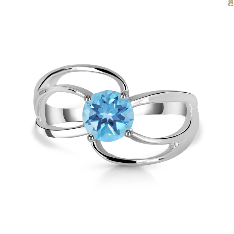 Blue Topaz Ring BTZ-RDR-391.