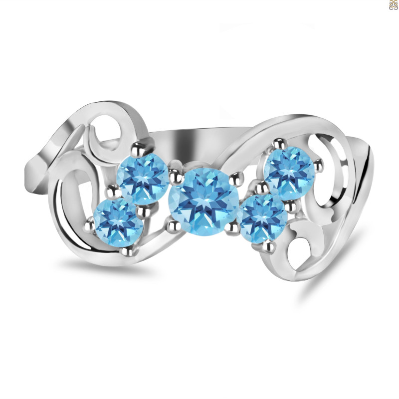 Blue Topaz Ring BTZ-RDR-40.
