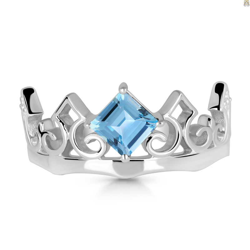 Blue Topaz Ring BTZ-RDR-406.