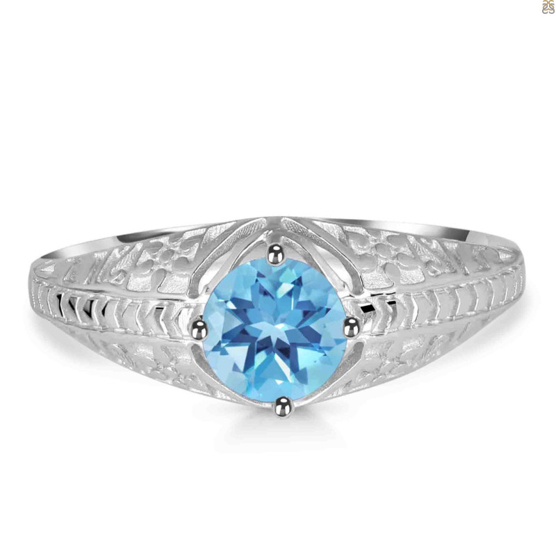 Blue Topaz Ring BTZ-RDR-410.