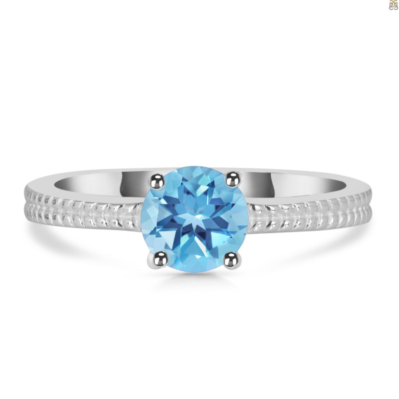 Blue Topaz Ring BTZ-RDR-412.