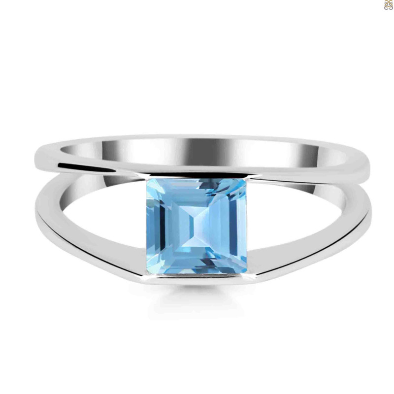 Blue Topaz Ring BTZ-RDR-413.