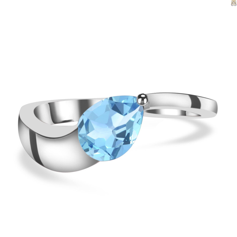 Blue Topaz Ring BTZ-RDR-415.
