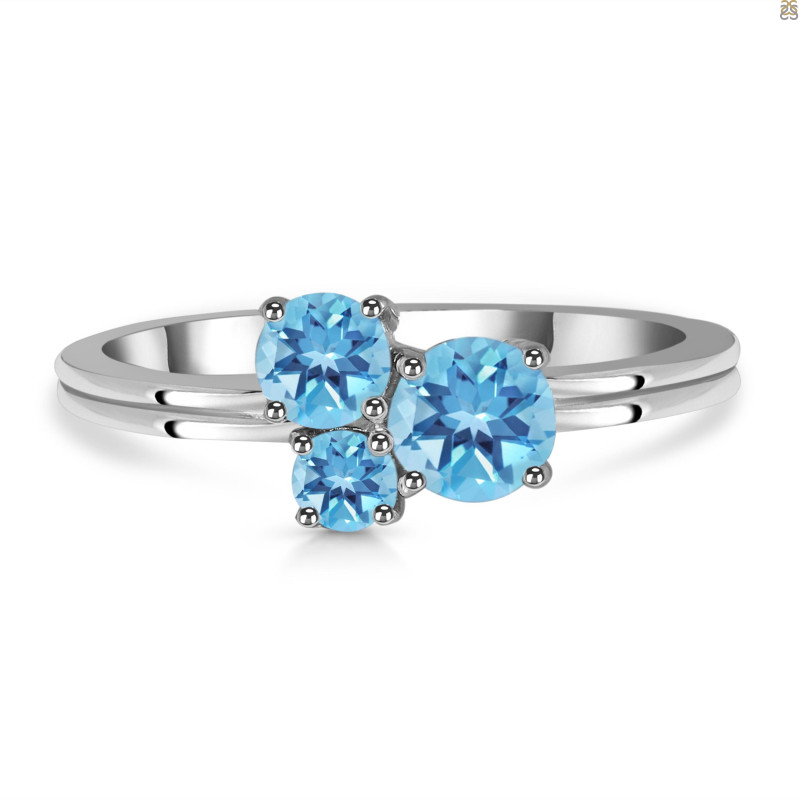 Blue Topaz Ring BTZ-RDR-417.
