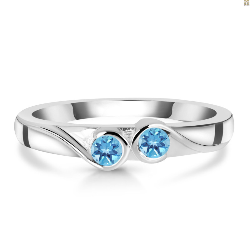 Blue Topaz Ring BTZ-RDR-423.
