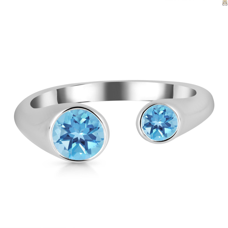 Blue Topaz Ring BTZ-RDR-465.