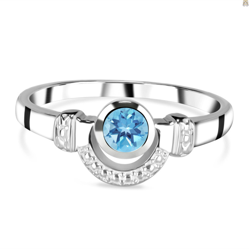Blue Topaz Ring BTZ-RDR-7.