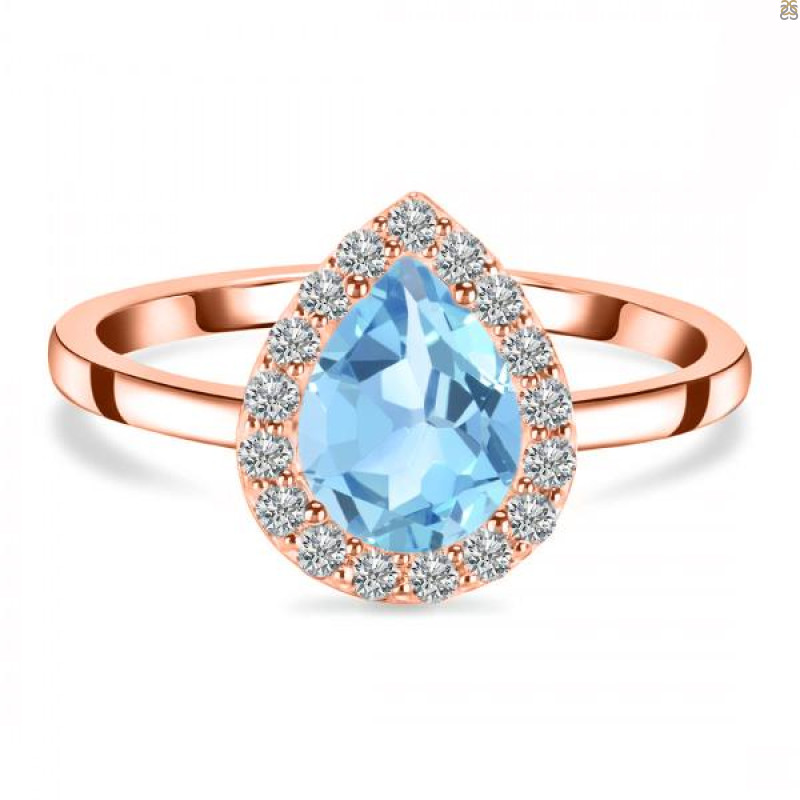 Blue Topaz Ring BTZ-RR-401.
