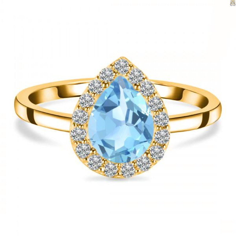 Blue Topaz Ring BTZ-RR-401.