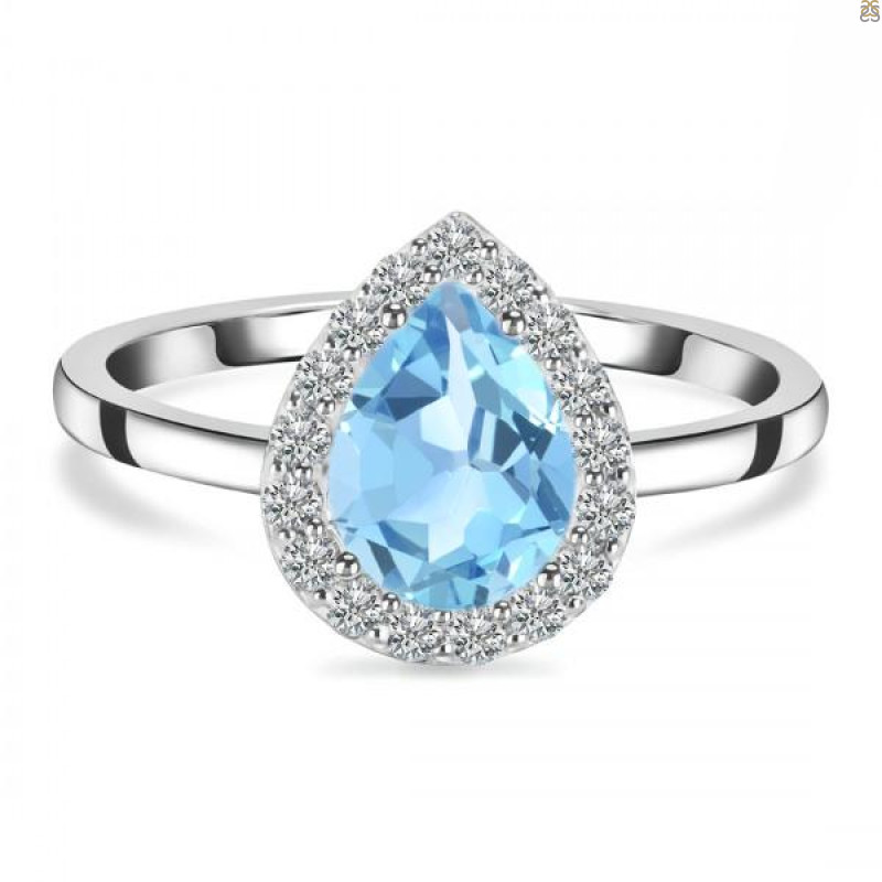 Blue Topaz Ring BTZ-RR-401.