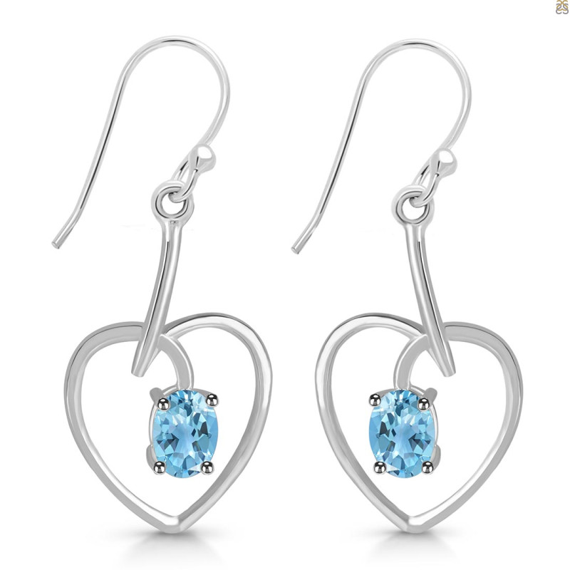 Blue Topaz Earring BTZ-RDE-441.