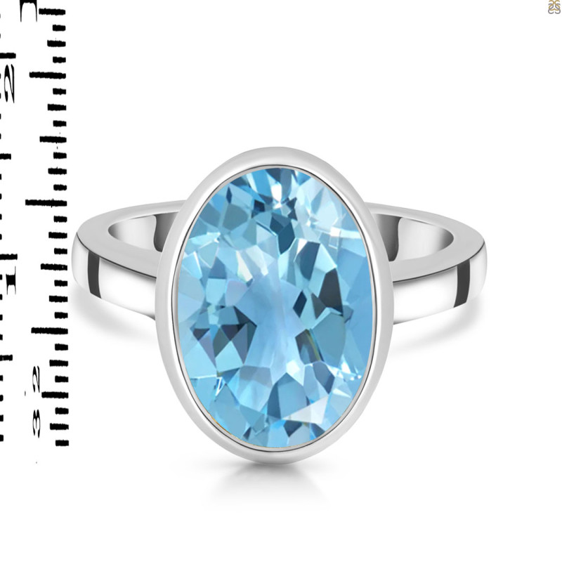 Blue Topaz Ring BTZ-RDR-1892.