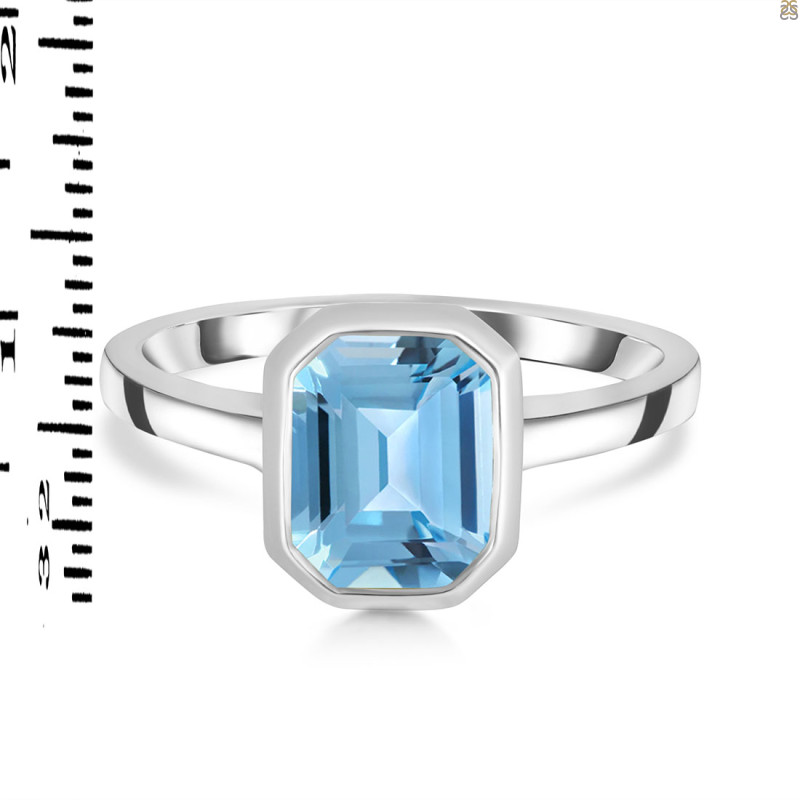 Blue Topaz Ring BTZ-RDR-1903.