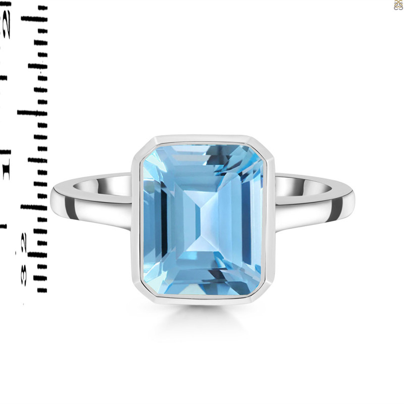 Blue Topaz Ring BTZ-RDR-1926.