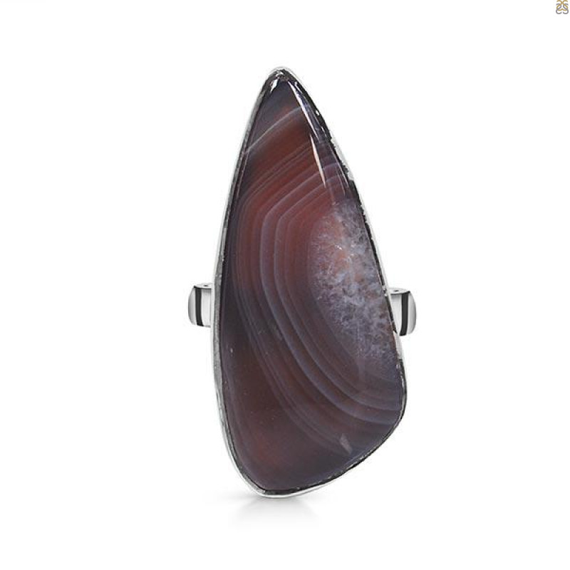 Botswana Agate Adjustable Ring-ADJ-R BWA-2-103