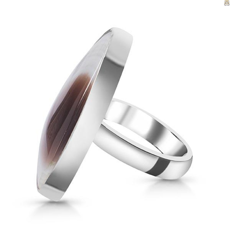 Botswana Agate Adjustable Ring-ADJ-R BWA-2-125