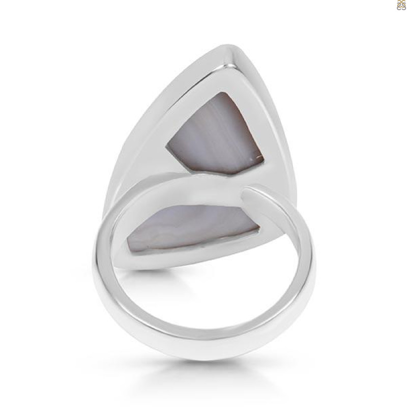 Botswana Agate Adjustable Ring-ADJ-R BWA-2-125