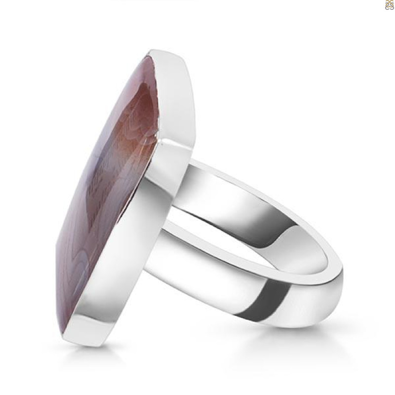 Botswana Agate Adjustable Ring-ADJ-R BWA-2-132