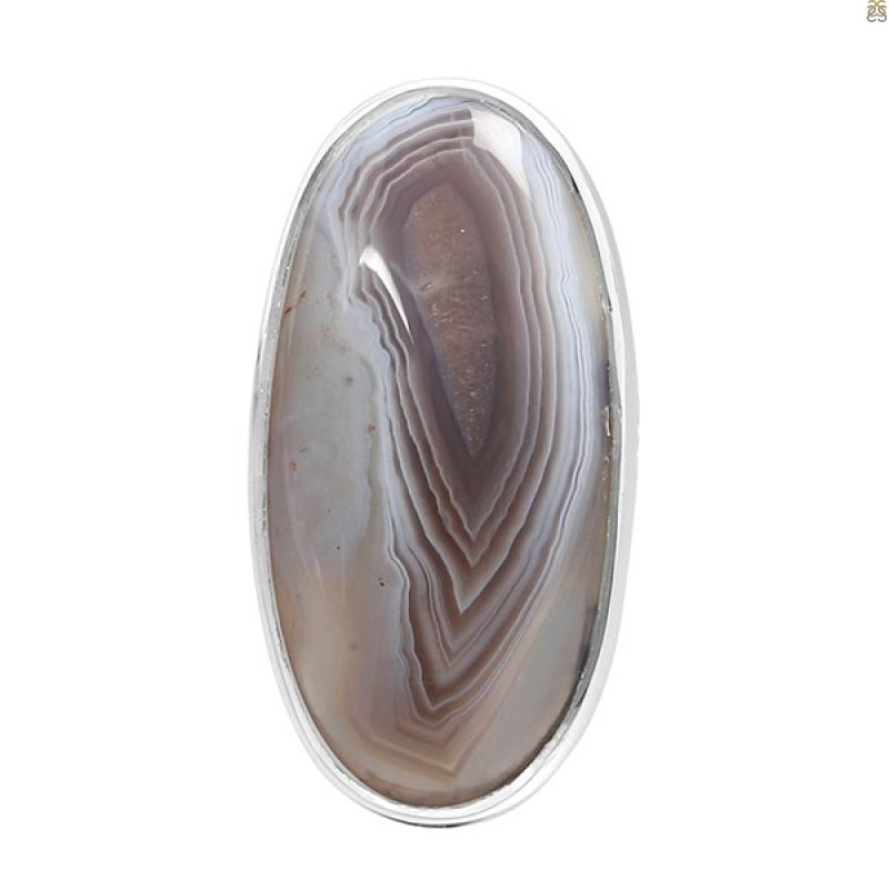 Botswana Agate Ring-R-Size-6 BWA-2-36