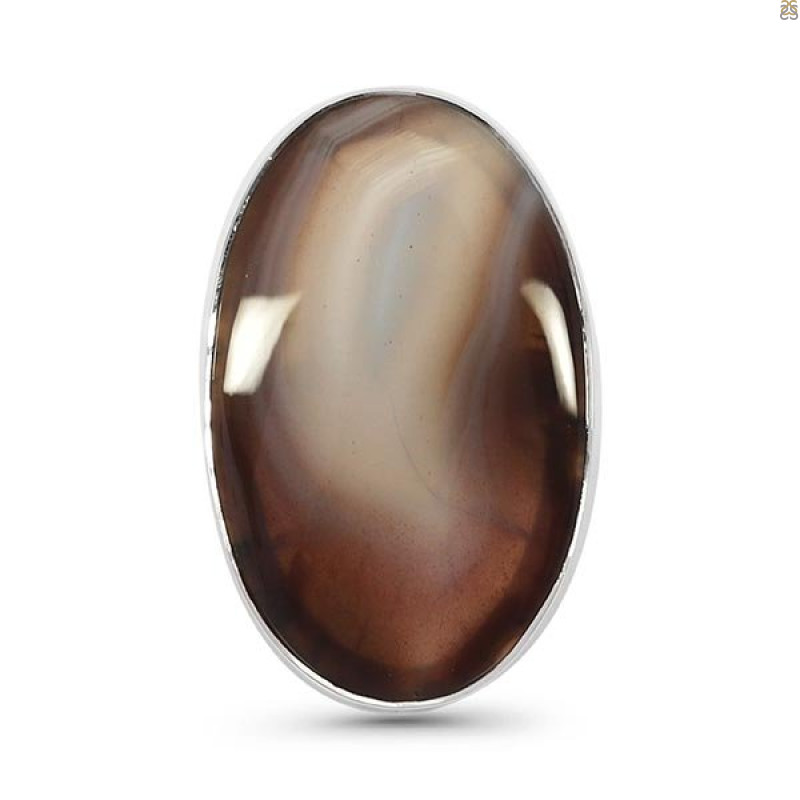 Botswana Agate Ring-R-Size-9 BWA-2-59
