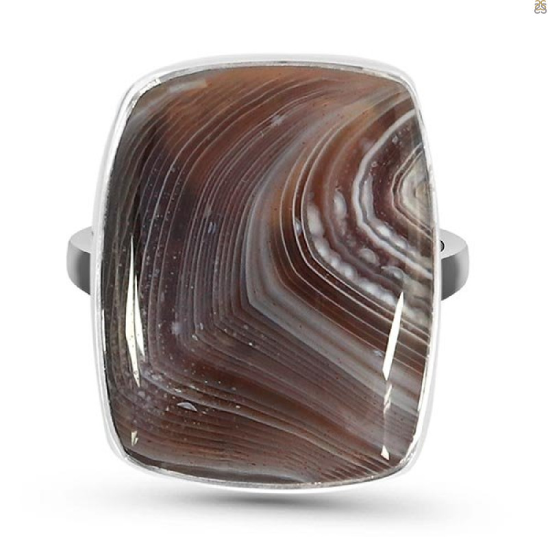 Botswana Agate Ring-R BWA-2-61