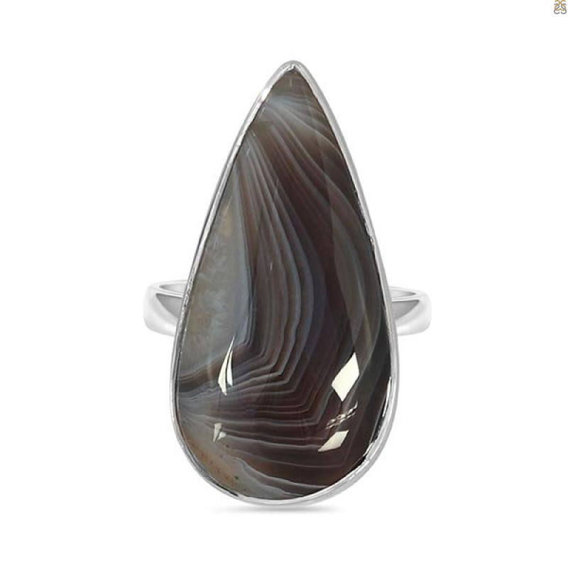 Botswana Agate Ring-R BWA-2-68