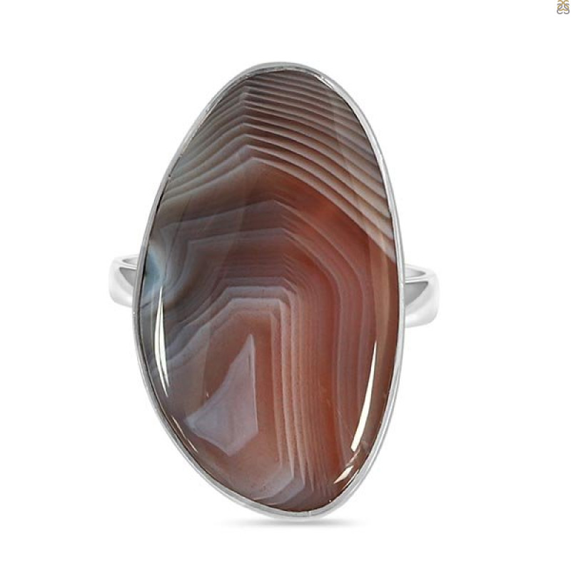 Botswana Agate Ring-R BWA-2-69