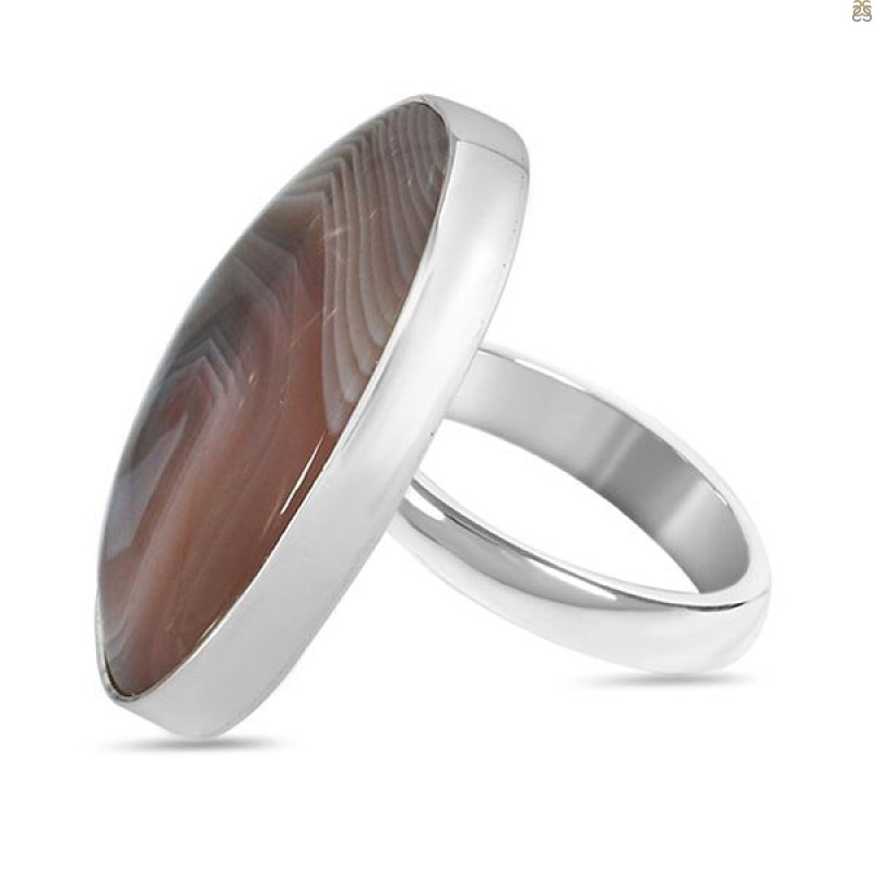 Botswana Agate Ring-R BWA-2-69