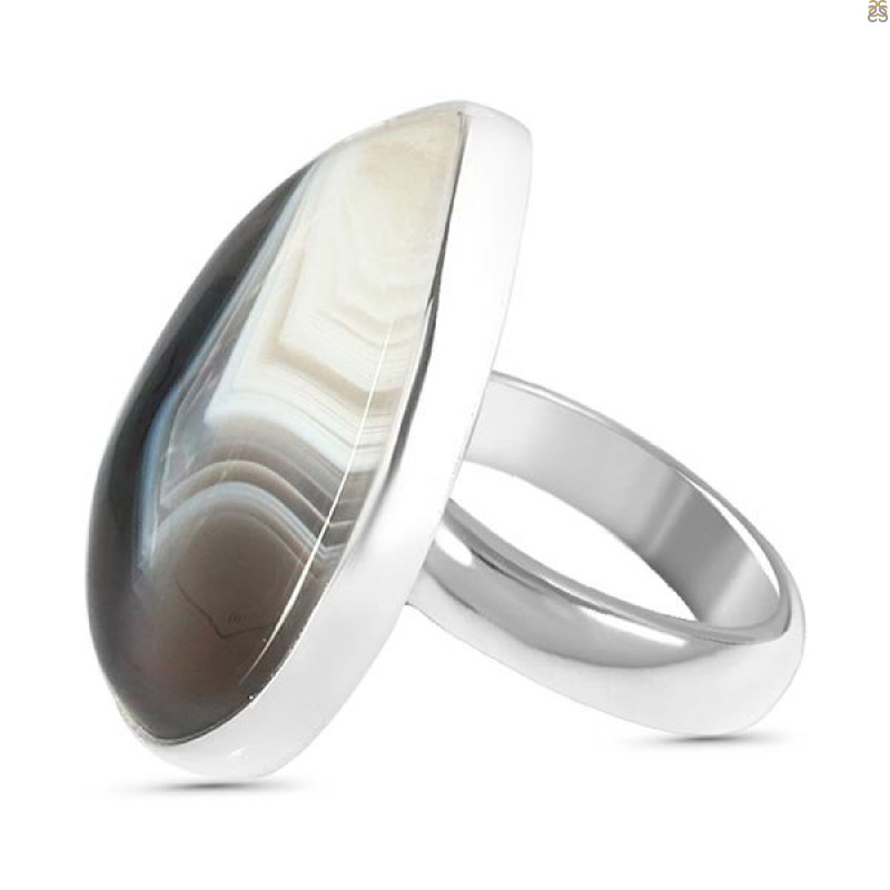 Botswana Agate Ring-R BWA-2-75