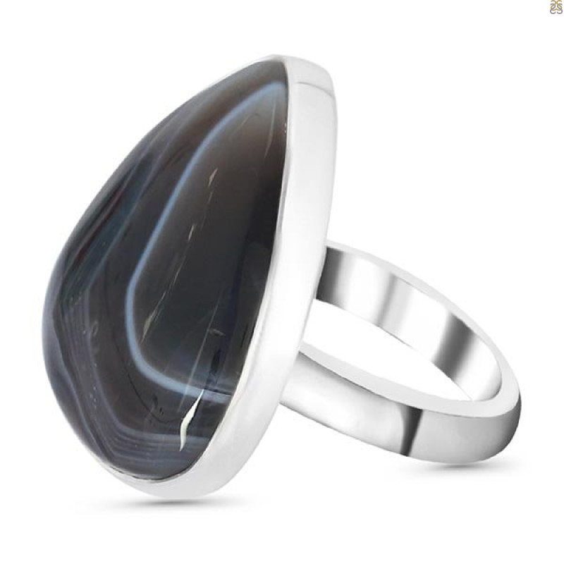 Botswana Agate Ring-R BWA-2-81