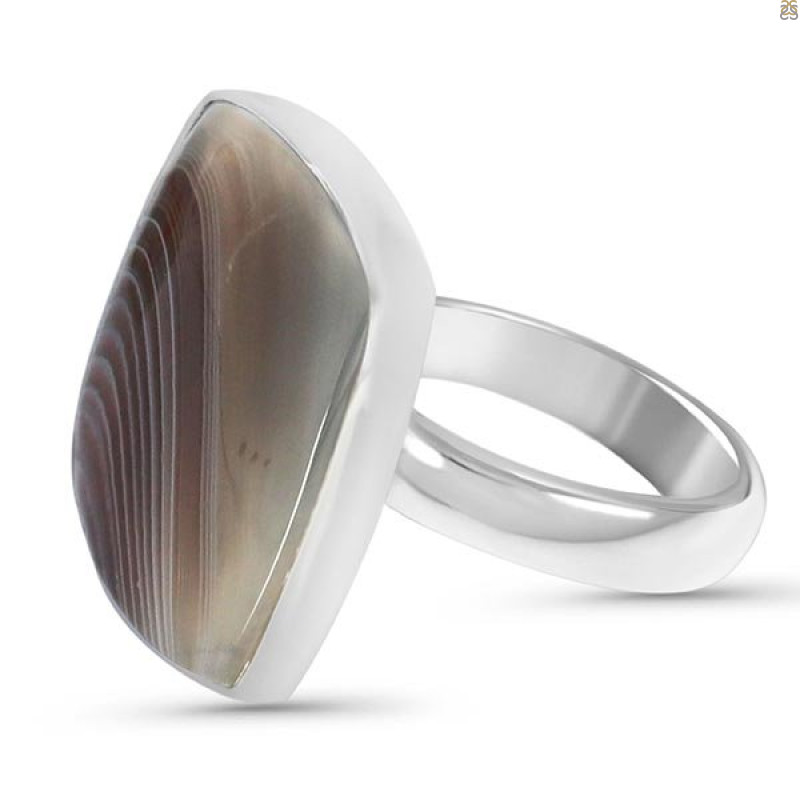 Botswana Agate Ring-R BWA-2-87
