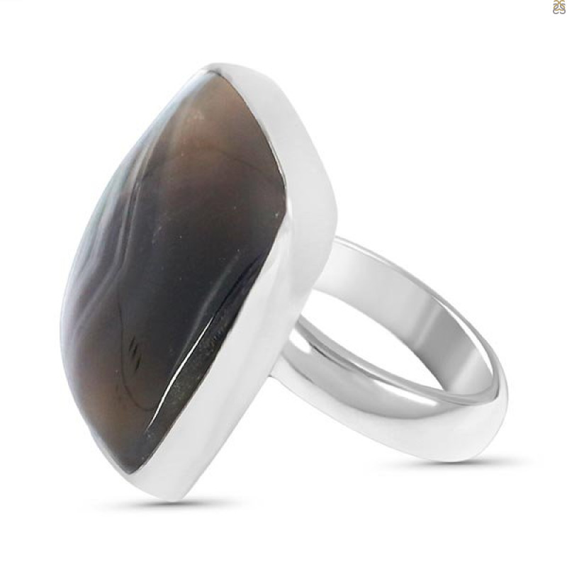Botswana Agate Ring-R BWA-2-88