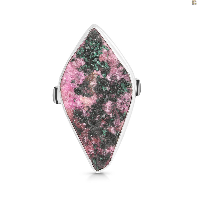Cobalt Calcite Druzy Adjustable Ring-ADJ-R CBC-2-123