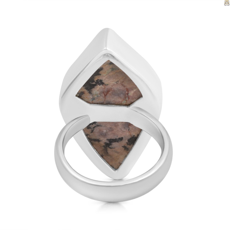 Cobalt Calcite Druzy Adjustable Ring-ADJ-R CBC-2-123