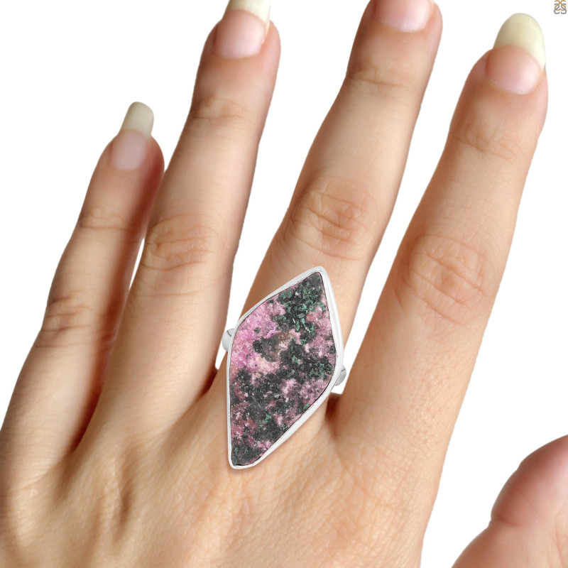 Cobalt Calcite Druzy Adjustable Ring-ADJ-R CBC-2-123