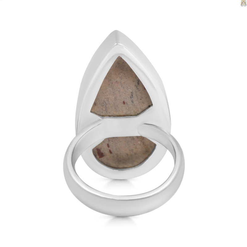 Cobalt Calcite Druzy Adjustable Ring-ADJ-R CBC-2-124